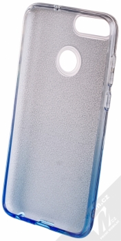 Forcell Shining třpytivý ochranný kryt pro Huawei P Smart stříbrná modrá (silver blue) zepředu