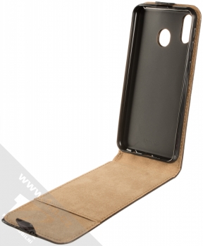 Forcell Slim Flip Flexi otevírací pouzdro pro Samsung Galaxy M20 černá (black) otevřené