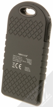 Forever TB-016 Solar Travel Battery PowerBank záložní zdroj 5000mAh černá (black) zezadu