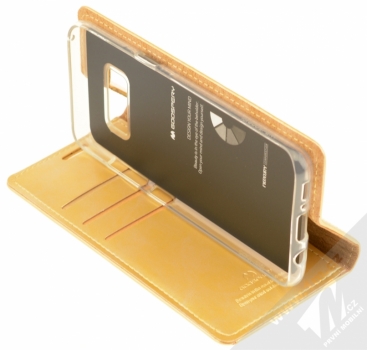 Goospery Blue Moon flipové pouzdro pro Samsung Galaxy S8 zlatá (gold) stojánek