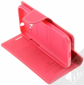 Goospery Fancy Diary flipové pouzdro pro Samsung Galaxy Core Prime růžová (pink) stojánek
