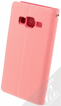 Goospery Fancy Diary flipové pouzdro pro Samsung Galaxy Core Prime růžová (pink) zezadu
