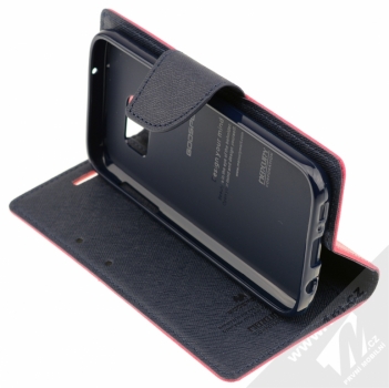 Goospery Fancy Diary flipové pouzdro pro Samsung Galaxy S7 růžovo modrá (pink / blue) stojánek