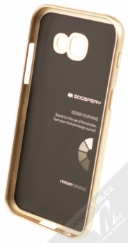 Goospery i-Jelly Case TPU ochranný kryt pro Samsung Galaxy A5 (2017) zlatá (metal gold) zepředu