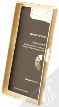 Goospery i-Jelly Case TPU ochranný kryt pro Sony Xperia XZ1 Compact zlatá (metal gold) zepředu