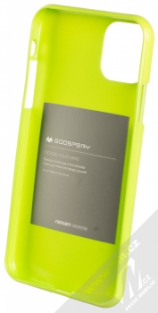 Goospery Jelly Case TPU ochranný silikonový kryt pro Apple iPhone 11 Pro Max limetkově zelená (lime green) zepředu