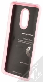 Goospery Jelly Case TPU ochranný silikonový kryt pro Xiaomi Redmi 5 Plus světle růžová (light pink) zepředu