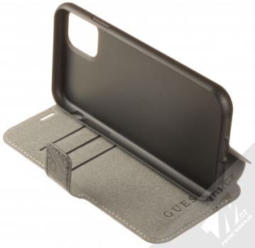 Guess 4G Book flipové pouzdro pro Apple iPhone 11 (GUFLBKSN614GG) šedá (grey) stojánek