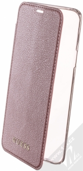 Guess IriDescent Booktype Folio flipové pouzdro pro Samsung Galaxy S9 Plus (GUFLBKS9LIGLTRG) růžově zlatá (rose gold)