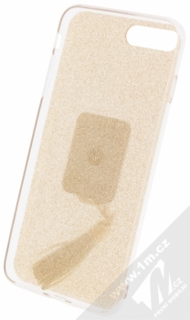 Guess Ring Soft Case ochranný kryt s držákem na prst pro Apple iPhone 7 Plus (GUHCP7PRSGO) zlatá (gold) zepředu