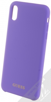 Guess Silicone Logo ochranný kryt pro Apple iPhone XS Max (GUHCI65LSGLUV) fialová (violet)