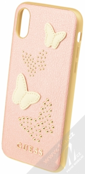 Guess Studs and Sparkle Hard Case ochranný kryt pro Apple iPhone X (GUHCPXPBURG) růžově zlatá zlatá (rose gold gold)