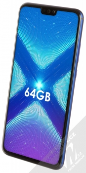 Honor 8X 4GB/64GB modrá (blue) šikmo zepředu