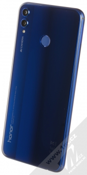 Honor 8X 4GB/64GB modrá (blue) šikmo zezadu