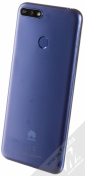 HUAWEI Y6 Prime (2018) modrá (blue) šikmo zezadu
