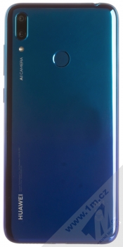 Huawei Y7 (2019) modrá (aurora blue) zezadu