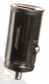 Joyroom Mini Transparent Car Chager nabíječka do auta s výstupy USB a USB Type-C (C-A43) šedá průhledná (grey transparent)