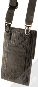 Karl Lagerfeld Monogram K/Ikonik Choupette Wallet Universal univerzální pouzdro kabelka s kapsičkami (KLWBSAKHPCK) černá (black) zezadu