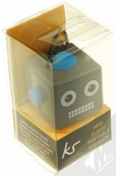 KitSound Mini Buddy Robot reproduktor pro mobilní telefon, mobil, smartphone šedá (grey) krabička