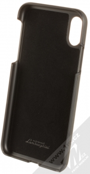 Lamborghini Urus D2 Leather ochranný kryt z pravé kůže pro Apple iPhone X, iPhone XS (LB-HCIPX-UR/D2-GY) šedá (grey) zepředu