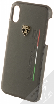 Lamborghini Urus D2 Leather ochranný kryt z pravé kůže pro Apple iPhone X, iPhone XS (LB-HCIPX-UR/D2-GY) šedá (grey)