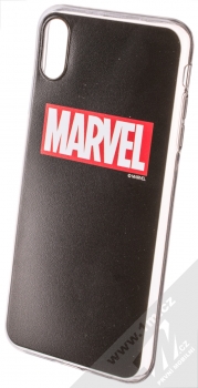 Marvel Logo 002 TPU ochranný silikonový kryt s motivem pro Apple iPhone XS Max černá (black)