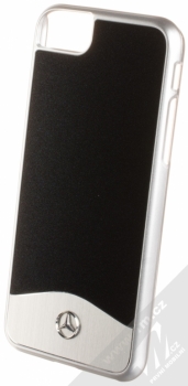 Mercedes Aluminium Hard Case ochranný kryt pro Apple iPhone 7, iPhone 8 (MEHCP7CUALBK) černá stříbrná (black silver)