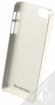 Mercedes Wave III Hard Case ochranný kryt pro Apple iPhone 5, iPhone 5S, iPhone SE (MEHCPSECUSNA) černá stříbrná (black silver) zepředu