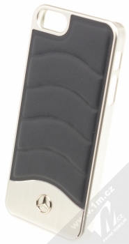Mercedes Wave III Hard Case ochranný kryt pro Apple iPhone 5, iPhone 5S, iPhone SE (MEHCPSECUSNA) černá stříbrná (black silver)