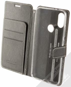 Molan Cano Issue Diary flipové pouzdro pro Xiaomi Mi A2 černá (black) otevřené