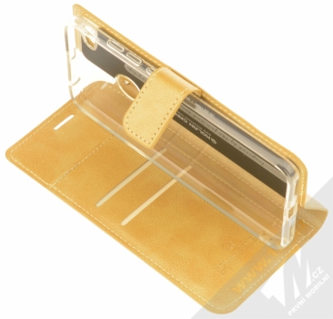 Molan Cano Issue Diary flipové pouzdro pro Xiaomi Redmi Note 5A Prime zlatá (gold) stojánek