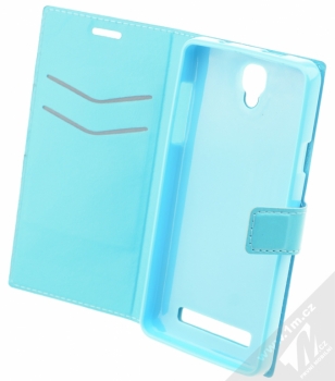 MyPhone BookCover flipové pouzdro pro MyPhone Prime Plus modrá (blue) otevřené
