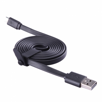 Nillkin Cable plochý USB kabel s microUSB konektorem pro mobilní telefon, mobil, smartphone, tablet černá (black) uchycený