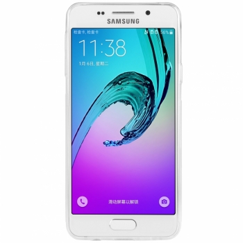 Nillkin Nature TPU tenký gelový kryt pro Samsung Galaxy A3 (2016) čirá (transparent white) zepředu