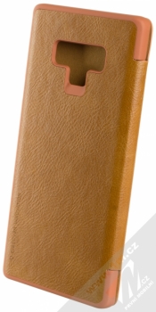 Nillkin Qin flipové pouzdro pro Samsung Galaxy Note 9 hnědá (brown) zezadu