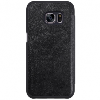 Nillkin Qin flipové pouzdro pro Samsung Galaxy S7 černá (black) zezadu