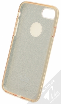 Puro Shine Cover třpytivý silikonový kryt pro Apple iPhone 7 zlatá (gold) zepředu