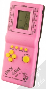 Retro Brick Game Mini 9999 in 1 herní konzole růžová (pink)