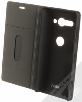 Roxfit Precision Slim Standing Book Case flipové pouzdro pro Sony Xperia XZ2 Compact (URB5183B) černá (black) otevřené