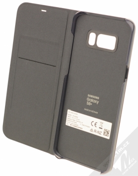 Samsung EF-NG955PB LED View Cover originální flipové pouzdro pro Samsung Galaxy S8 Plus černá (black) otevřené