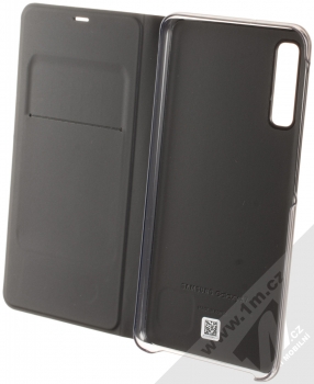 Samsung EF-WA750PB Wallet Cover originální flipové pouzdro pro Samsung Galaxy A7 (2018) černá (black) otevřené