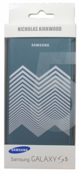 Samsung EF-WG900RK Nicholas Kirkwood originální flipové pouzdro Wallet pro Samsung Galaxy S5, Galaxy S5 Neo zelená (green)