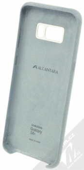 Samsung EF-XG955AM Alcantara Cover originální ochranný kryt pro Samsung Galaxy S8 Plus mátově zelená (mint) zepředu