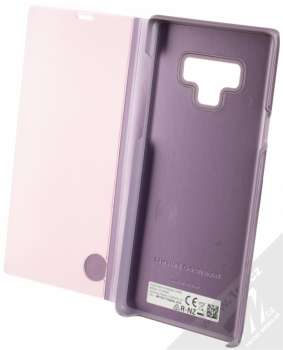 Samsung EF-ZN960CV Clear View Standing Cover originální flipové pouzdro pro Samsung Galaxy Note 9 fialová (violet) otevřené