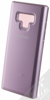 Samsung EF-ZN960CV Clear View Standing Cover originální flipové pouzdro pro Samsung Galaxy Note 9 fialová (violet) zezadu