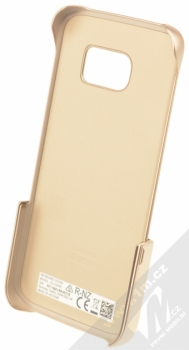 Samsung EJ-CG930UF Keyboard Cover originální ochranný kryt s QWERTY klávesnicí pro Samsung Galaxy S7 zlatá (gold) zepředu