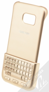 Samsung EJ-CG930UF Keyboard Cover originální ochranný kryt s QWERTY klávesnicí pro Samsung Galaxy S7 zlatá (gold)