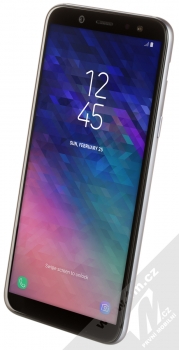 Samsung SM-A600FN/DS Galaxy A6 fialovošedá (lavender) šikmo zepředu