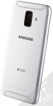 Samsung SM-A600FN/DS Galaxy A6 fialovošedá (lavender) šikmo zezadu
