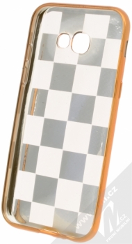 Sligo Electroplate Chess TPU pokovený ochranný kryt pro Samsung Galaxy A5 (2017) zlatá (gold) zepředu